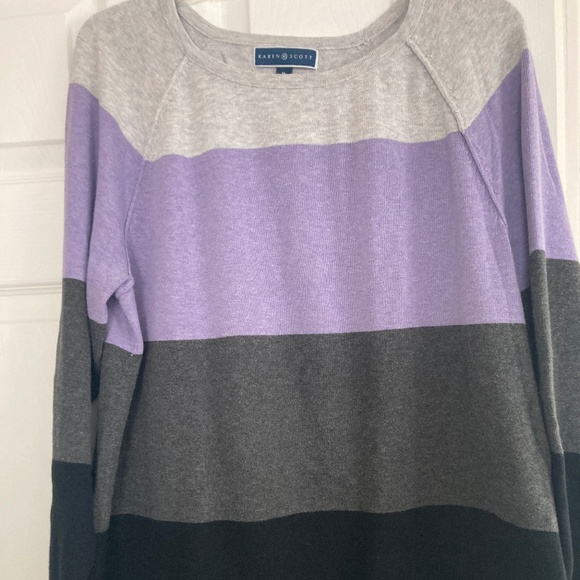 Karen Scott Cotton Sweater Size M - Picture 1 of 5